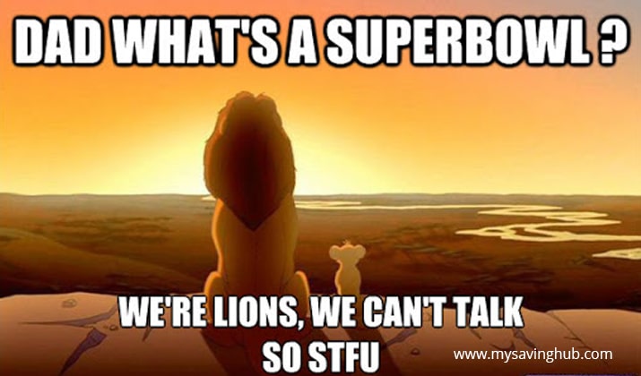 lions super bowl meme